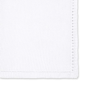 Organic Knitted Cellular Baby Blanket